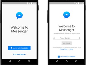 Messenger, do Facebook, permitirá a entrada de pessoas sem perfil na rede social. (Foto: Divulgação/Facebook)