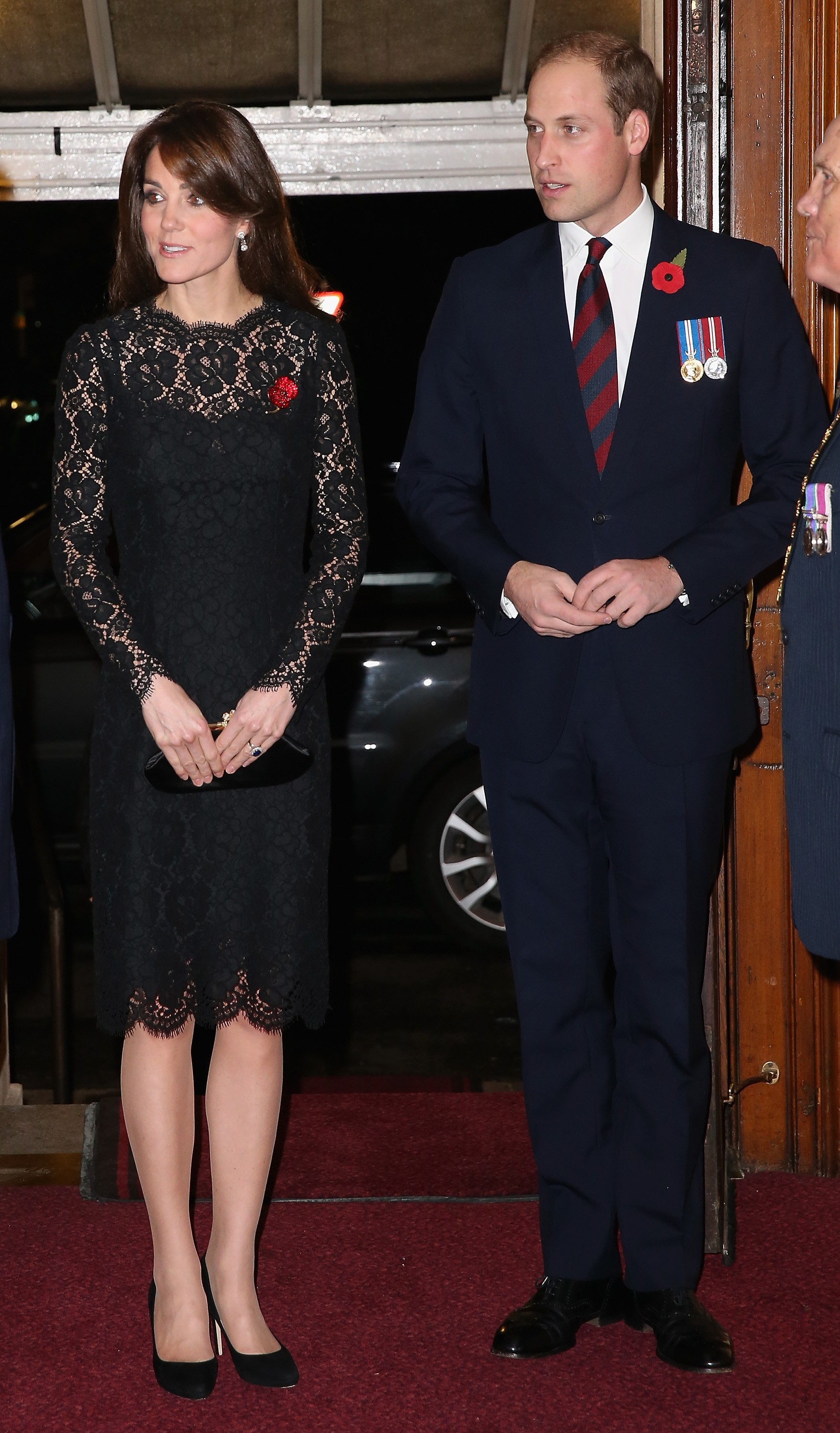 A elegante Kate com o marido, William (Foto: Getty Images)