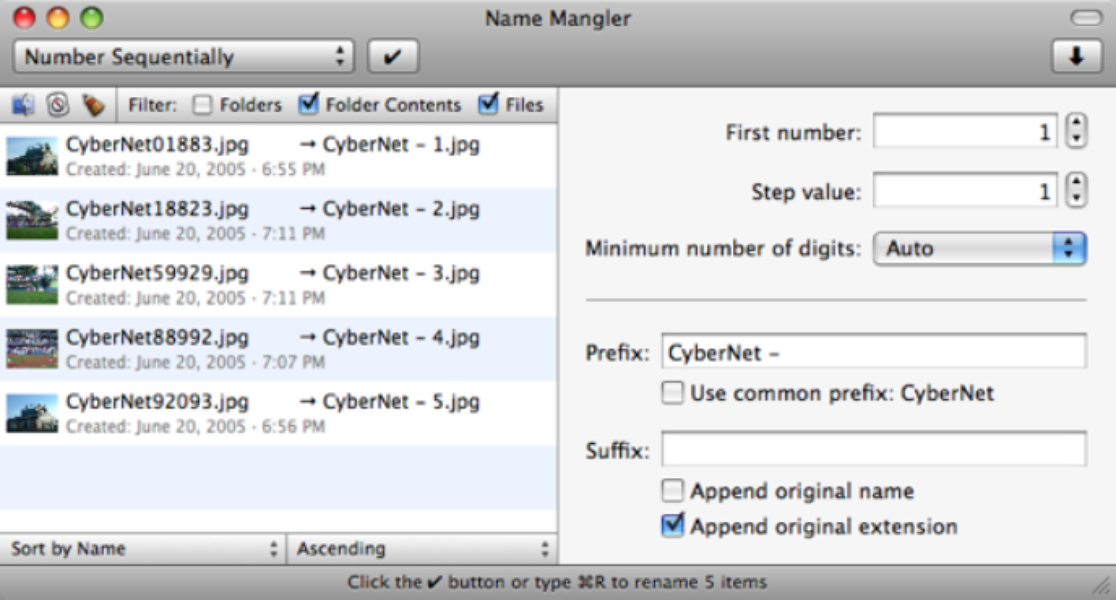 remove spaces spaces from file names with name mangler