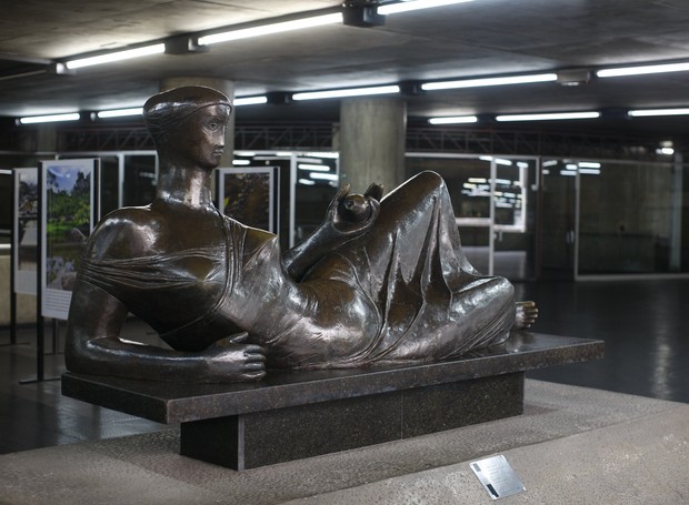 Escultura Sem Título, de 1978, de Alfredo Ceschiatti, está na estação da Sé (Foto: Flickr/ Acervo do Metrô)