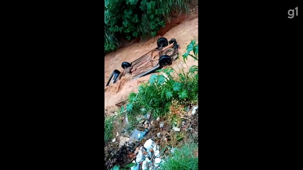 Duas Pessoas S o Arrastadas Dentro De Carro Por Enxurrada Em Luzi nia 