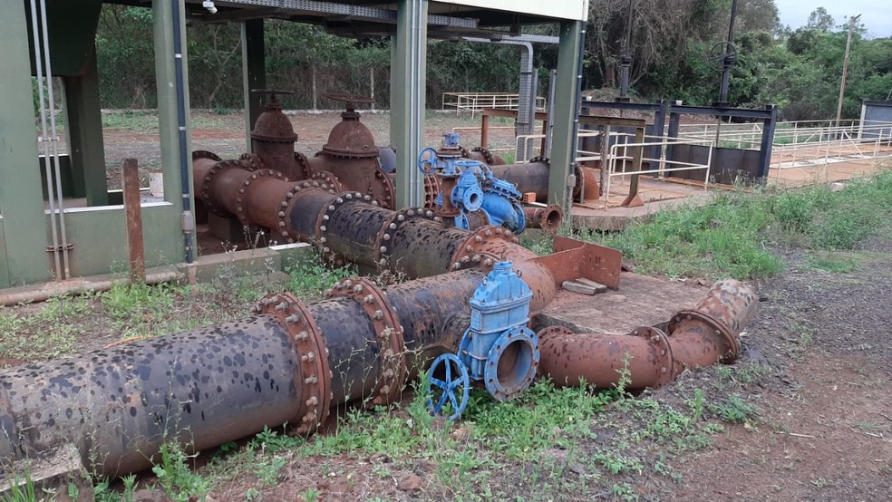 Captação e distribuição de água em Ourinhos vai adotar sistema de reservação  — Foto: Adolfo Lima / TV TEM 