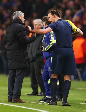 Ibrahimovic e Mourinho, PSG (Foto: Getty Images)