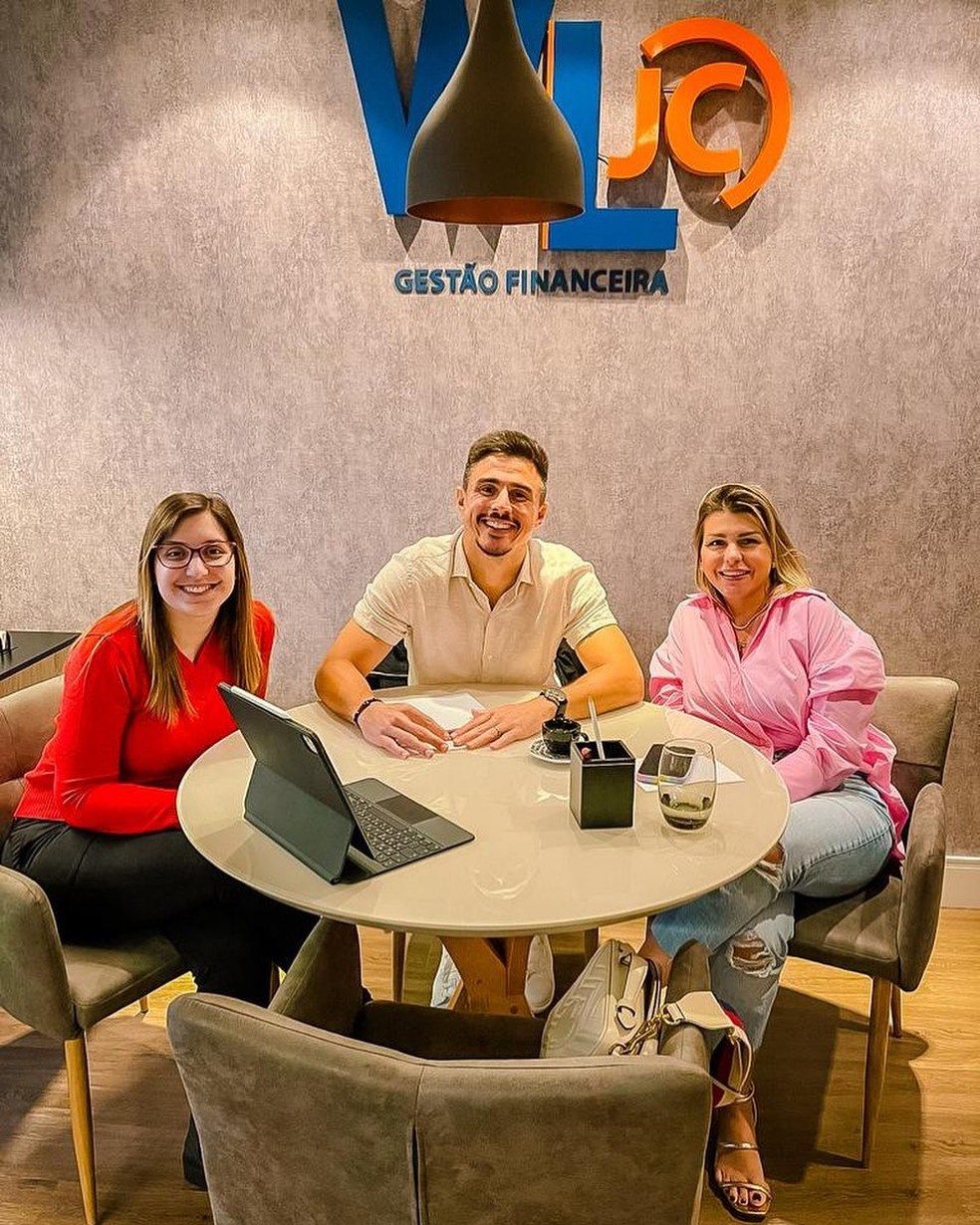 Camila Biasi Fava, Willian Bigode e Loisy Coelho, sócios da WLJC — Foto: Reprodução