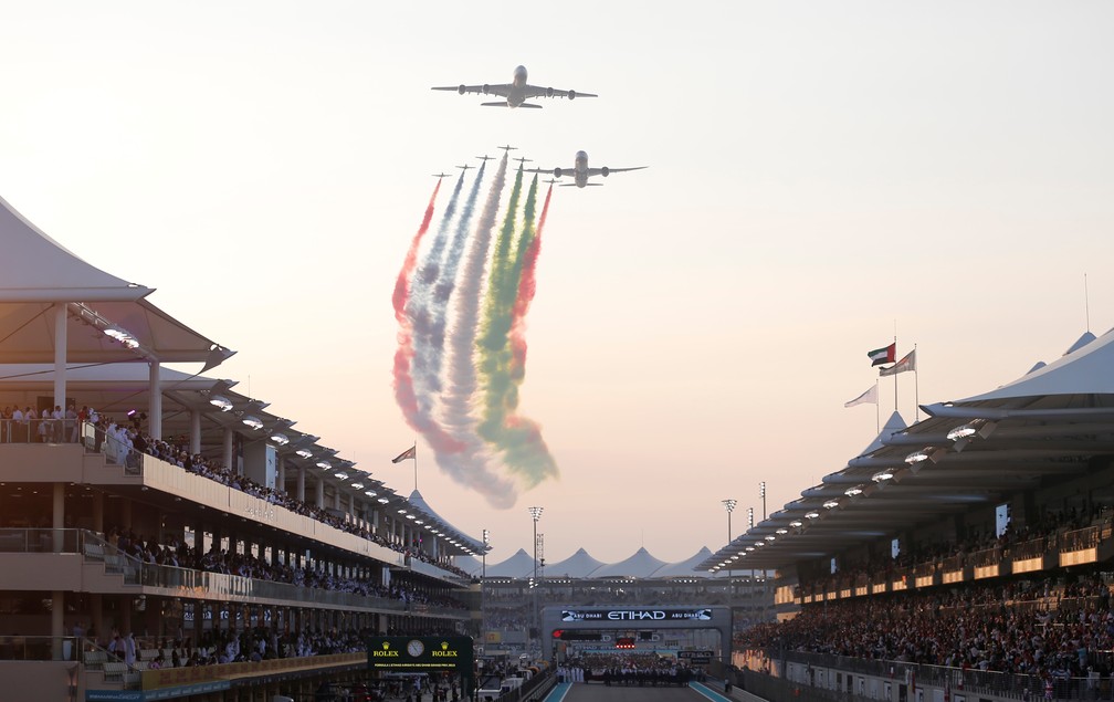 Festa no fim da temporada 2019 da Fórmula 1 — Foto: Reuters
