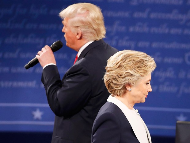 Debate Hillary e Trump (Foto: Reuters)