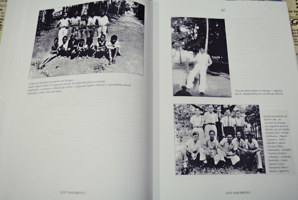 Livro com histÃ³ria do bairro alto mostra bosque que 'acompanhava' a Sapucaia de Piracicaba â?? Foto: Samantha Silva/G1