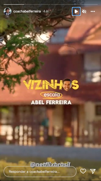 Em vídeo publicado no Instagram, Abel Ferreira instiga seguidores sobre participação em produção da Netflix (Foto: Divulgação)