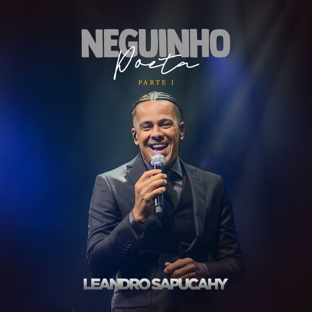 Capa do álbum 'Neguinho poeta – Parte I', de Leandro Sapucahy — Foto: Divulgação