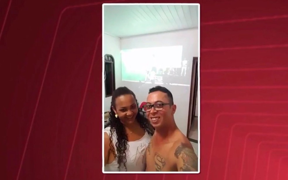 João Paulo de Souza Silva e Niely Cristina Passos Silva foram mortos na porta de casa, em Feira de Santana (Foto: Reprodução / TV Subaé)