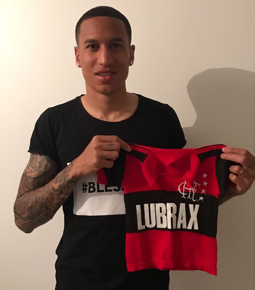 Leo Lacroix com camisa do Flamengo (Foto: Arquivo Pessoal)