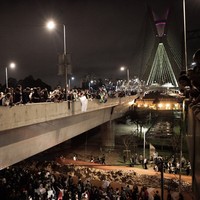 SP: protesto pacífico 
ocupou ruas da capital (Caio Kenji/G1)