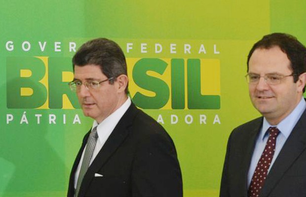 Levy e Barbosa: governo anuncia cortes no Orçamento (Foto: Valter Campanato/Agência Brasil)