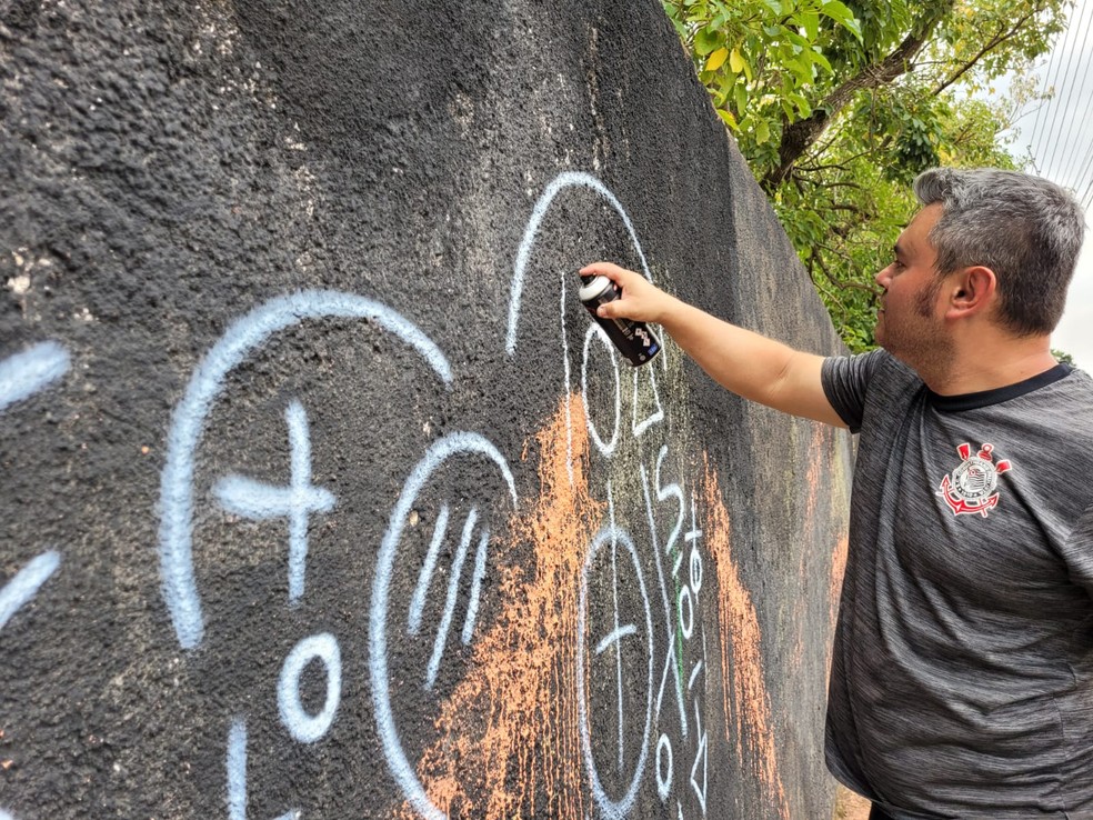 Festival de Grafite é realizado em Presidente Prudente (SP) em alusão ao aniversário de 105 anos — Foto: Rodolfo Viana