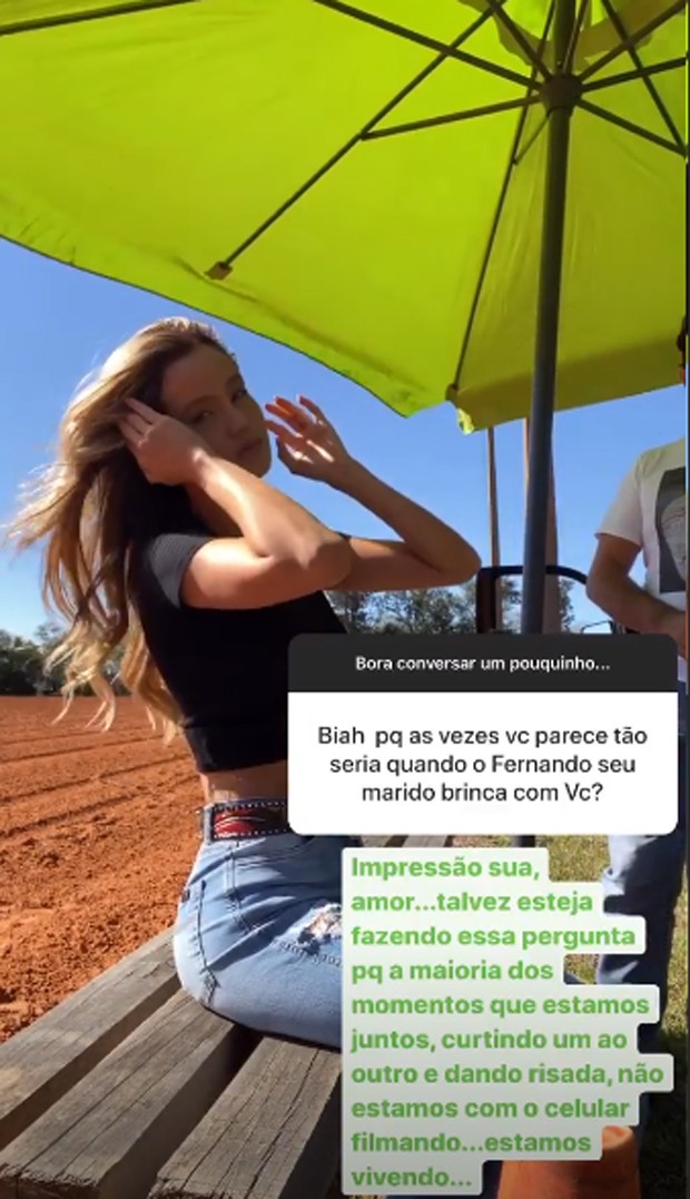 Biah Rodrigues responde perguntas de fãs no Instagram (Foto: Reprodução/Instagram)