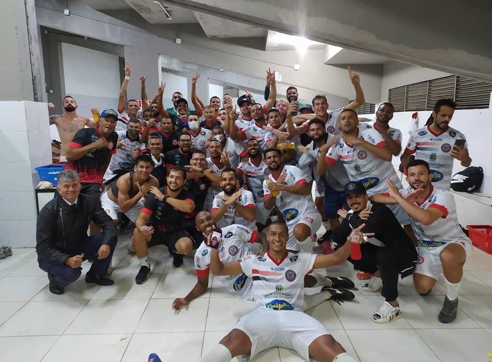 Jogadores do São Paulo Crystal que levaram o clube à disputa da Série D em 2022 — Foto: Divulgação / São Paulo Crystal