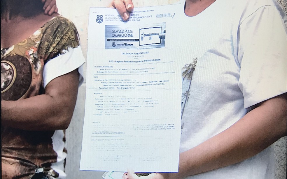 Um Boletim de OcorrÃªncia foi prestado na Delegacia Plantonista da Zona Sul da capital para apurar o desaparecimento  (Foto: ReproduÃ§Ã£o TV Sergipe)