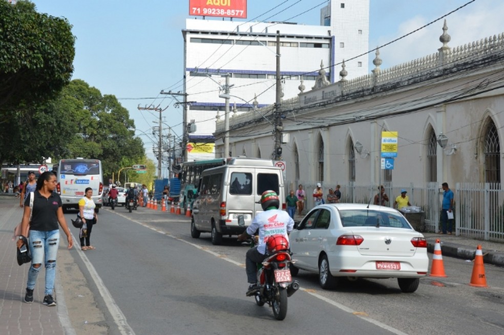 Avenida Getúlio Vargas, em Feira de Santana — Foto: Reprodução