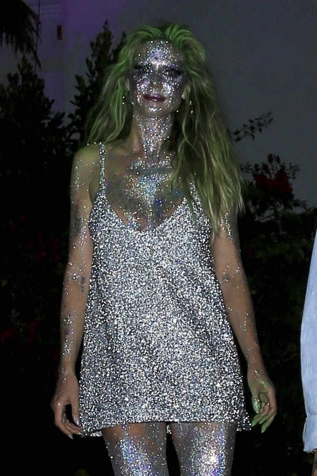 Heidi Klum na festa de Paris Hilton (Foto: BACKGRID)