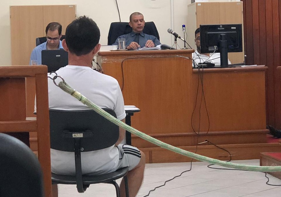 Jorge Martins foi interrogado durante o julgamento.  &mdash; Foto: Divulga&ccedil;&atilde;o/TJ-RO