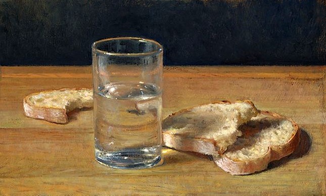 Pão, água (Foto: Arquivo Google)