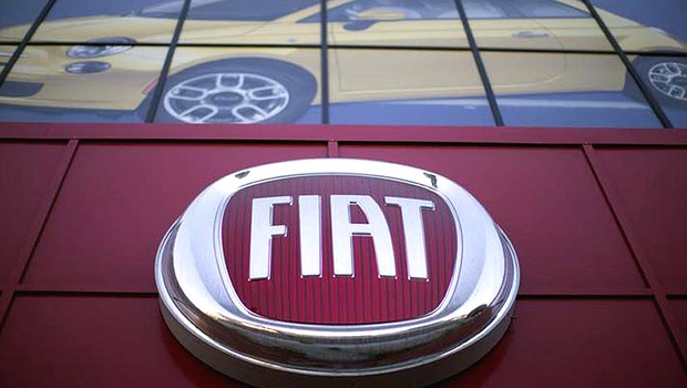 Logo da montadora Fiat , que pertence à FCA (Foto: Getty Images)