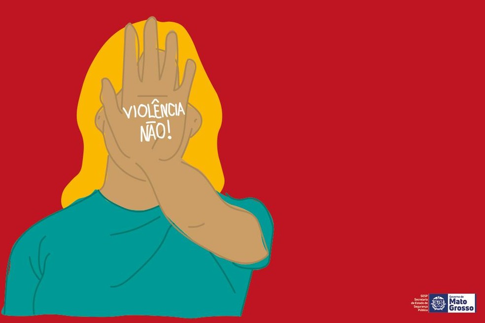 Violência contra a mulher teve aumento neste ano em MT — Foto: Sesp-MT