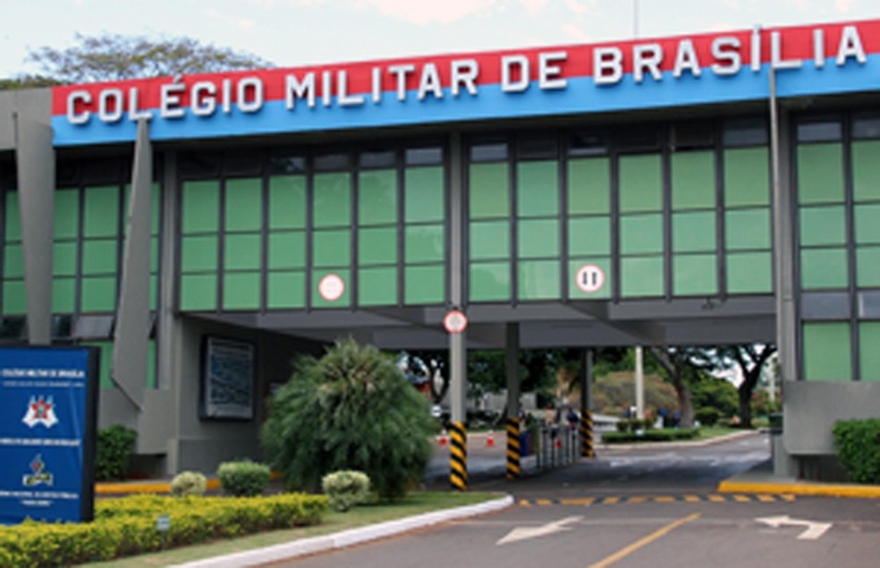 Fachada do Colégio Militar de Brasília — Foto: Maricélia P. de Oliveira / Divulgação