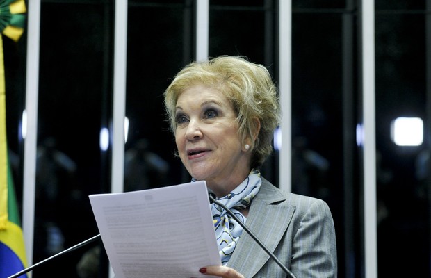Marta Suplicy fala no Senado (Foto: Pedro França/Agência Senado)