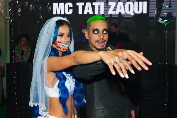 Tati Zaqui e Mc Kauan (Foto: Samuel Chaves/Brazil News)