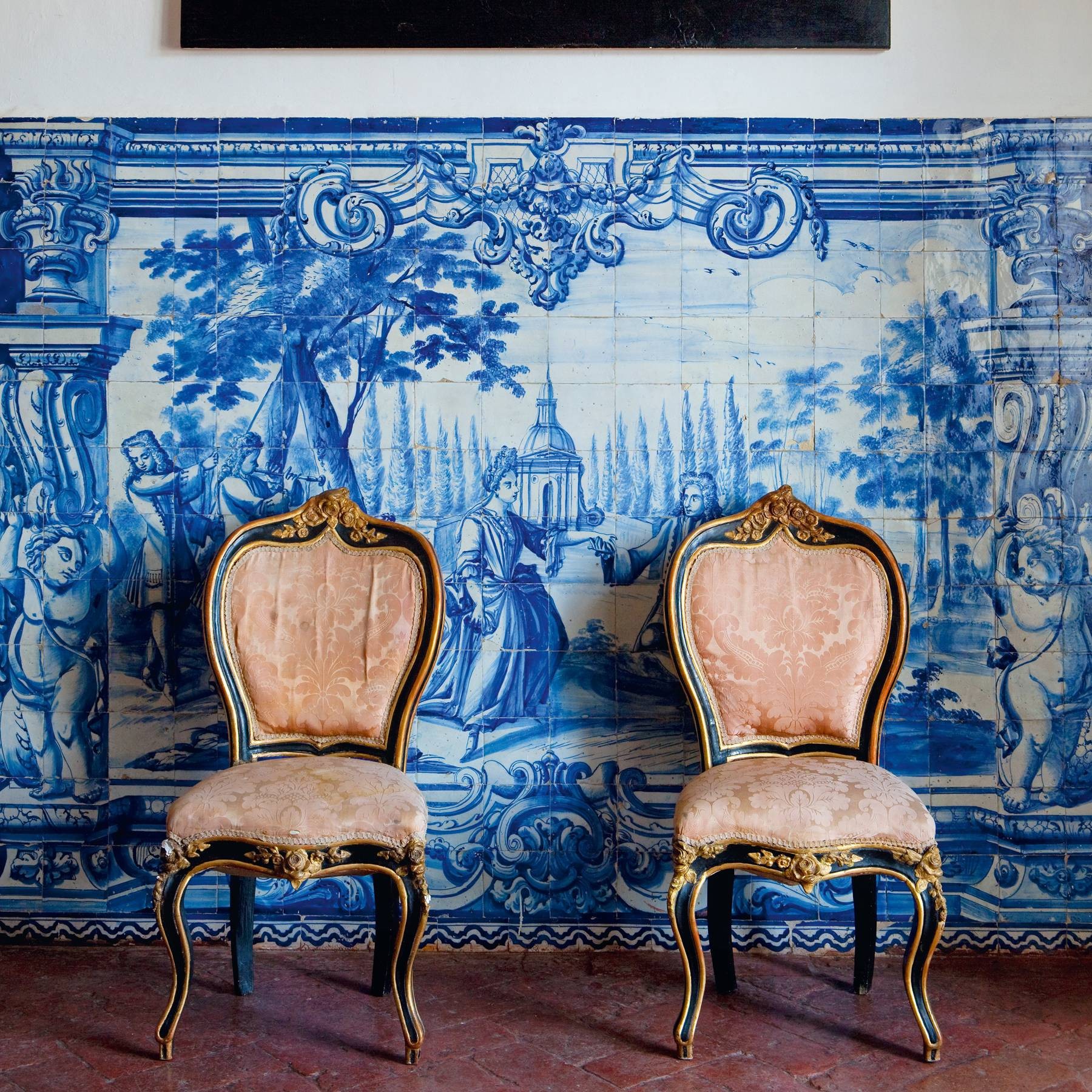 Décor do dia: quarto com decoração rústica e azulejos portugueses (Foto: Divulgação)