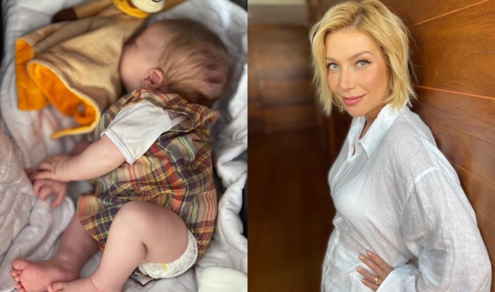 Luiza Possi compartilha soneca do filho Matteo, de 1 mês (Foto: Reprodução Instagram / Matteus)
