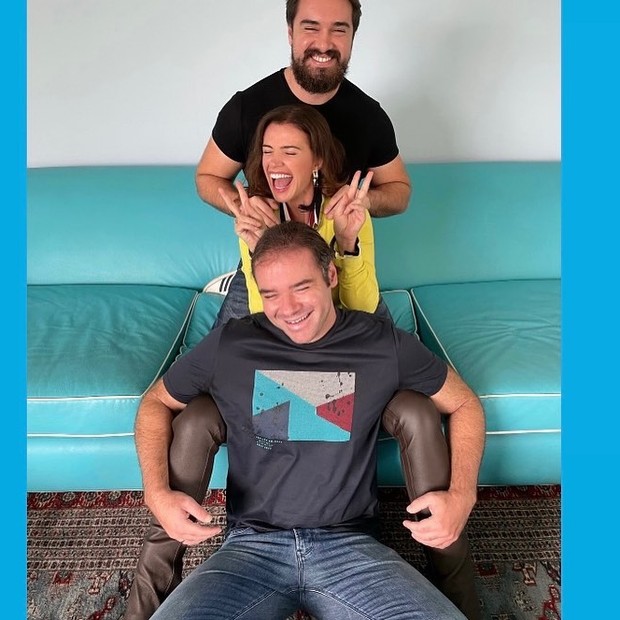 Luma de Oliveira com os filhos Olin e Thor (Foto: Reprodução/Instagram)
