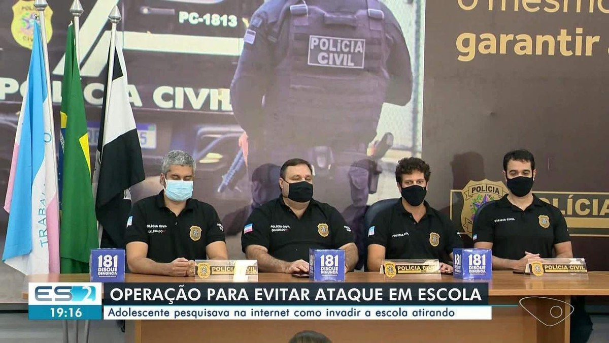 Adolescente Que Planejava Ataque Em Escolas é Descoberto Em Operação Policial No Es Espírito 