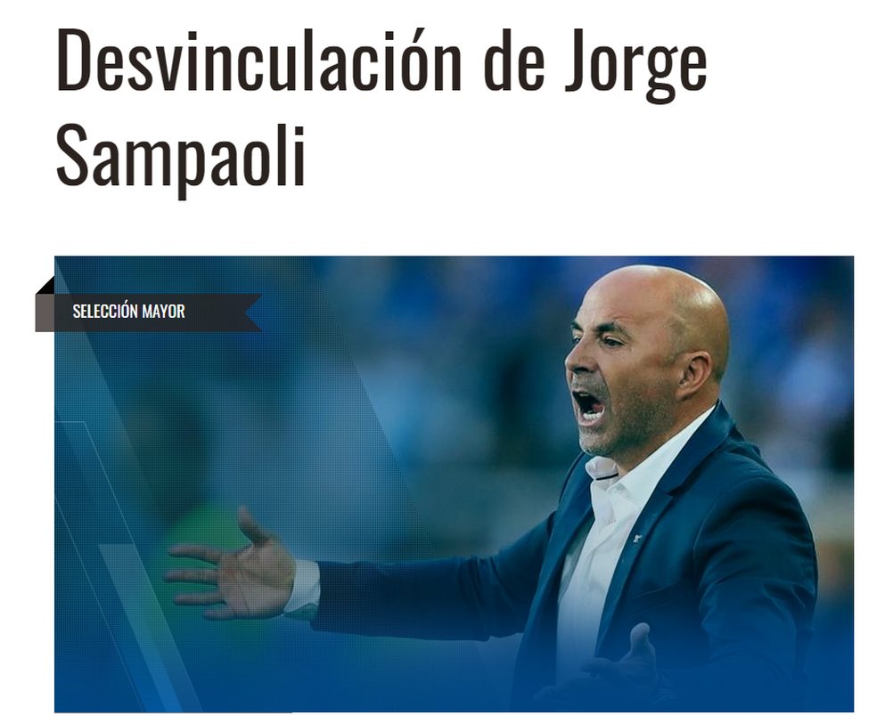 Sampaoli deixou o comando da Argentina (Foto: ReproduÃ§Ã£o)