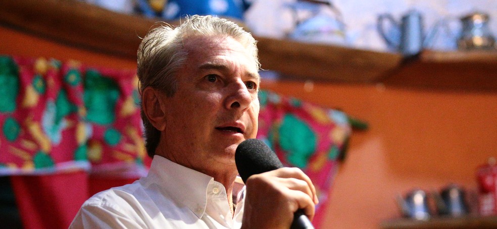 Fernando Collor, candidato a governador de Alagoas pelo PTC (Foto: Jonathan Lins/G1)