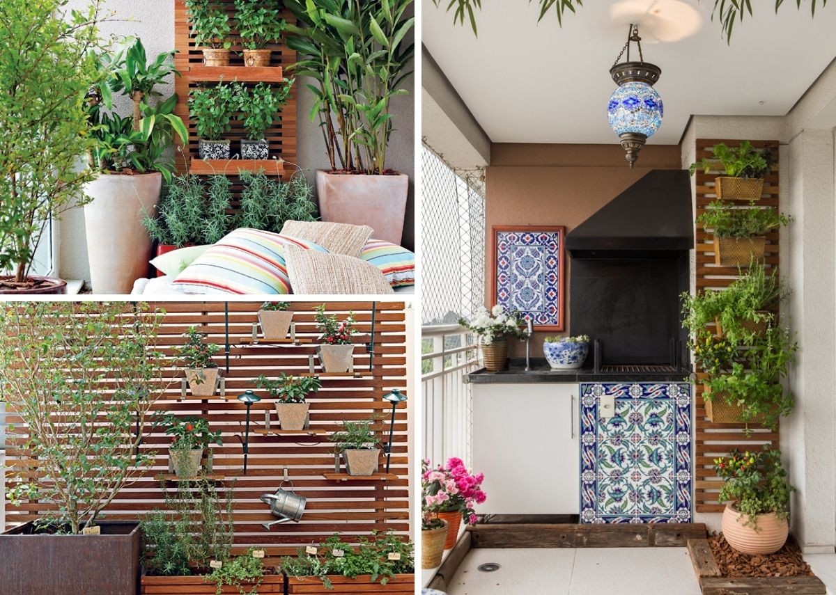 8 projetos com hortas verticais na sacada (Foto: Casa e Jardim / Reprodução)