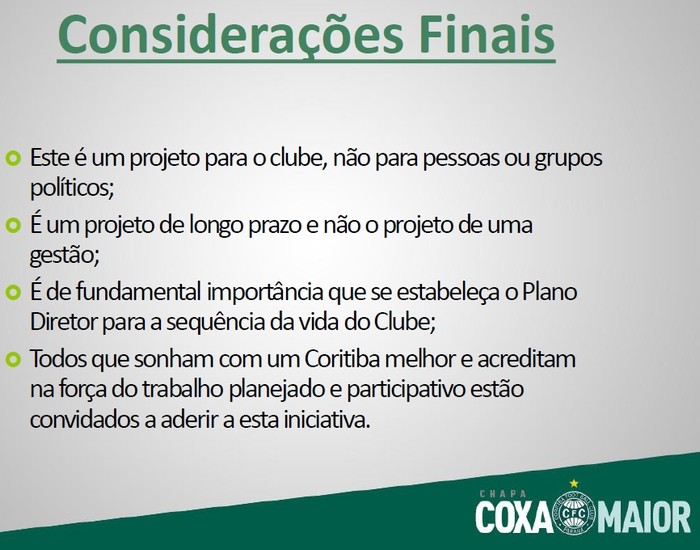 ConsideraçõEs Finais