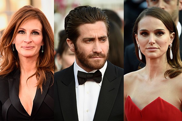 Julia Roberts, Jake Gyllenhaal e Natalie Portman são alguns dos famosos que já se relacionaram com músicos (Foto: Getty Images)
