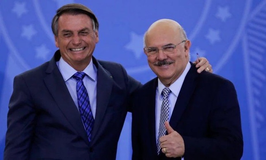 Bolsonaro e o ex-ministro Milton Ribeiro