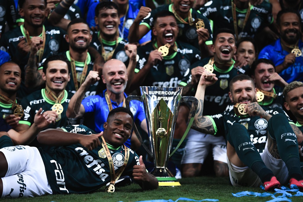 Palmeiras foi campeão da Supercopa nesta temporada  — Foto: Ettore Chiereguini/AGIF