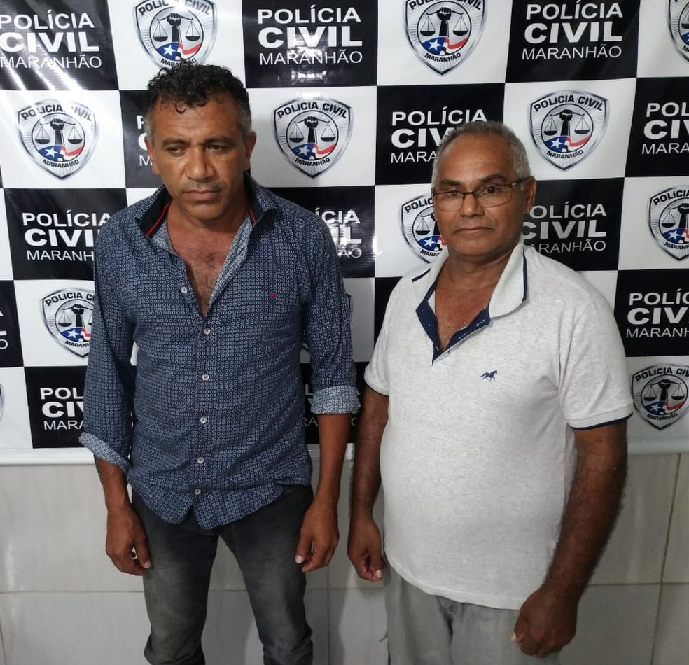Edgar Siqueira e Edmilson Pereira foram presos na cidade de Brejo â Foto: DivulgaÃ§Ã£o/PolÃ­cia Civil