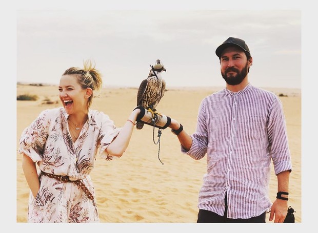 Kate Hudson e colega de equipe (Foto: Reprodução / Instagram)
