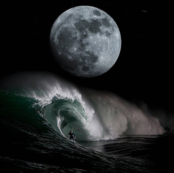 Verdade Ou Mentira? Surfista Posta Foto Impressionante Com A Superlua ...