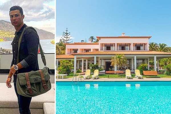 Cristiano Ronaldo está pagando R$ 22 mil por semana em aluguel de mansão na Ilha da Madeira em que está passando quarentena (Foto: Instagram/Airbnb)