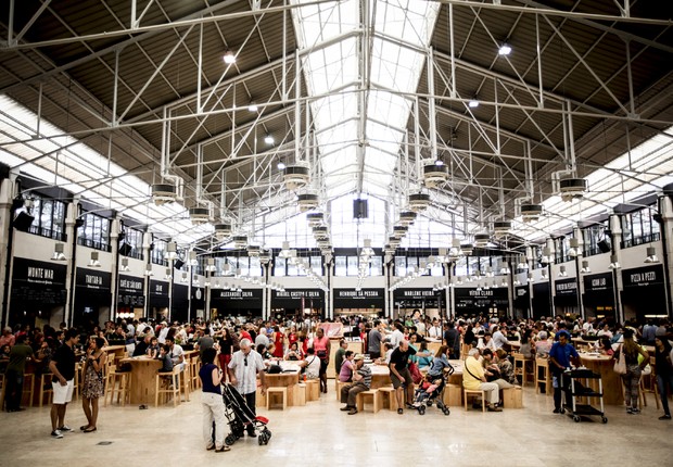 Imagem da área restaurada do Mercado da Ribeira, em Lisboa (Foto: Divulgação/Mercado da Ribeira)