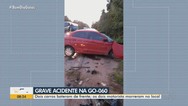 Mdico e pastor morrem aps carros baterem de frente em rodovia de Gois