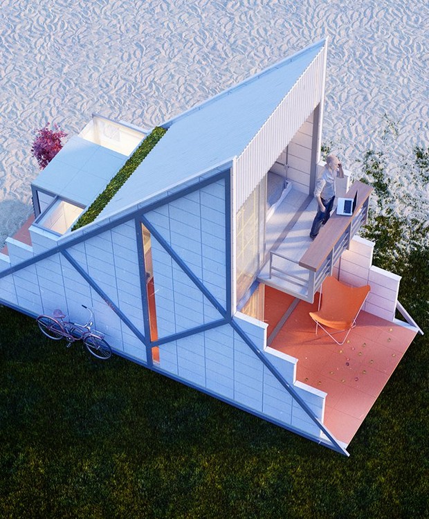 O modelo permite com que o ambiente seja expandido (Foto: Behance/ Reprodução) O modelo permite com que o ambiente seja expandido (Foto: Behance/ Reprodução)