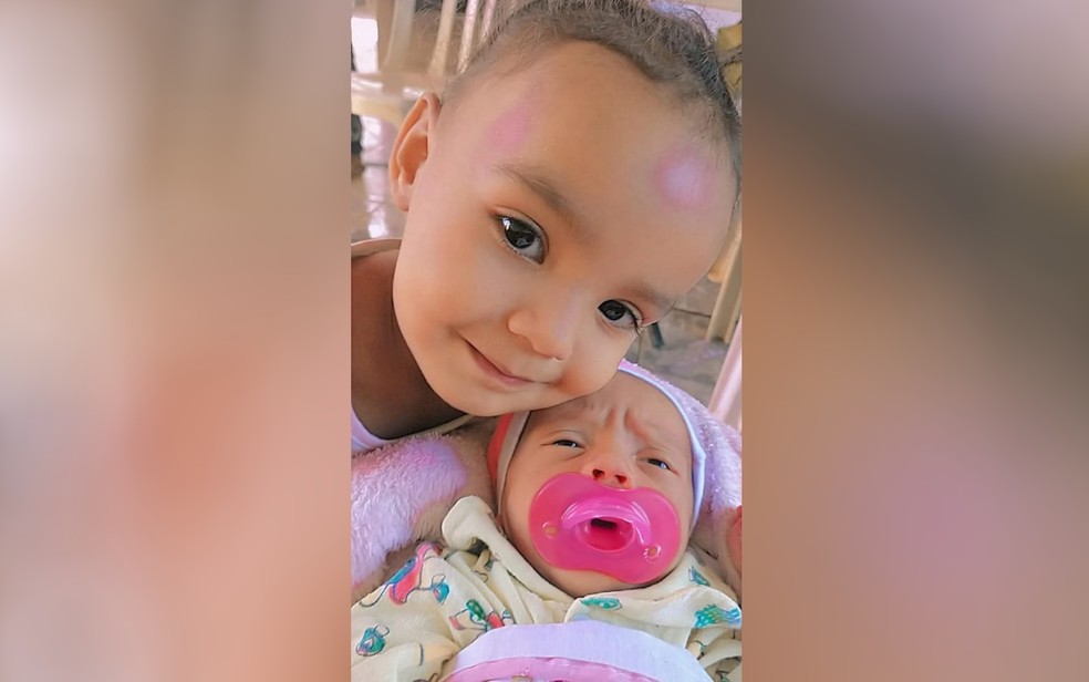 Vitimas de incêndio em casa — Foto: Reprodução/TV Anhanguera