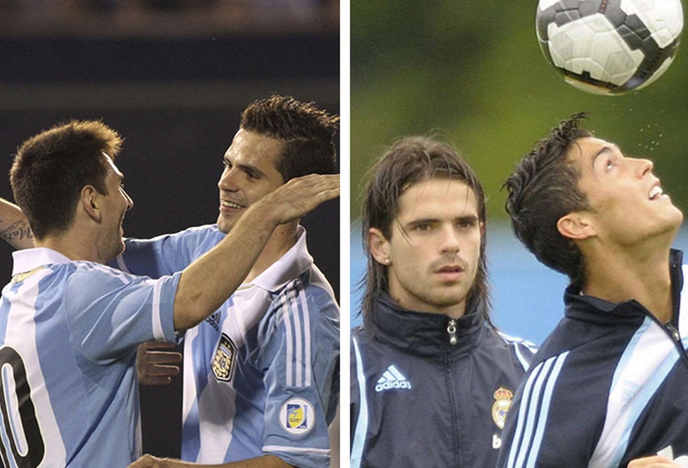 Gago foi companheiro de Messi na Argentina e de Cristiano Ronaldo no Real Madrid — Foto: Infoesporte